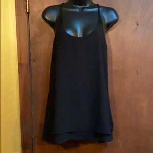 Sz XL Black naked zebra breas dressy top